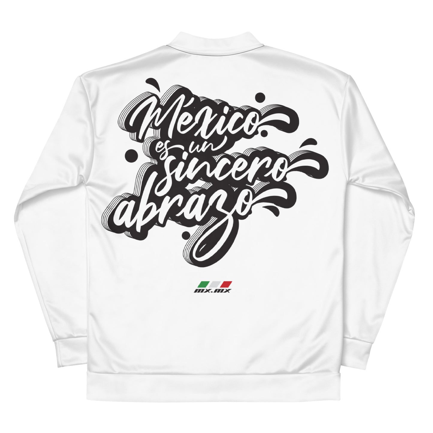 Chaqueta bomber all over unisex "México es un sincero abrazo"