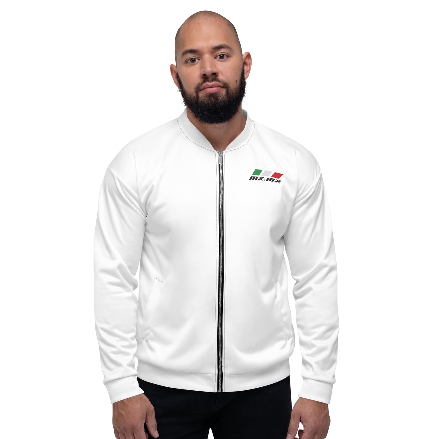 Chaqueta bomber all over unisex "México es un sincero abrazo"