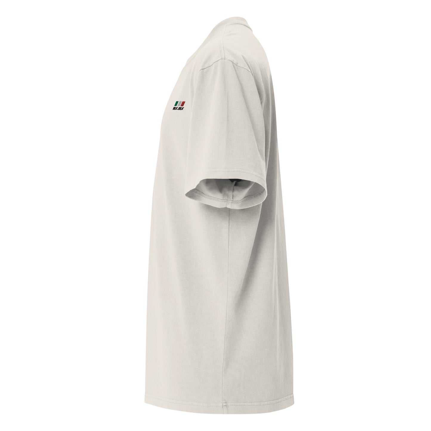 Camiseta oversize con efecto desgastado "mx.mx" logo bordado