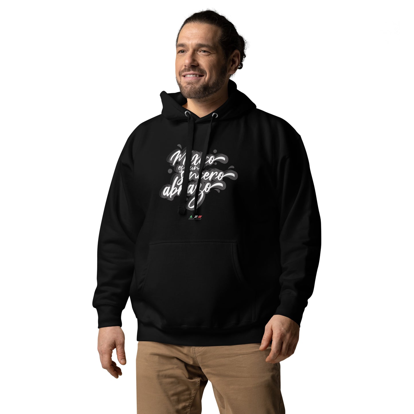 Sudadera con capucha unisex "México es un sincero abrazo"