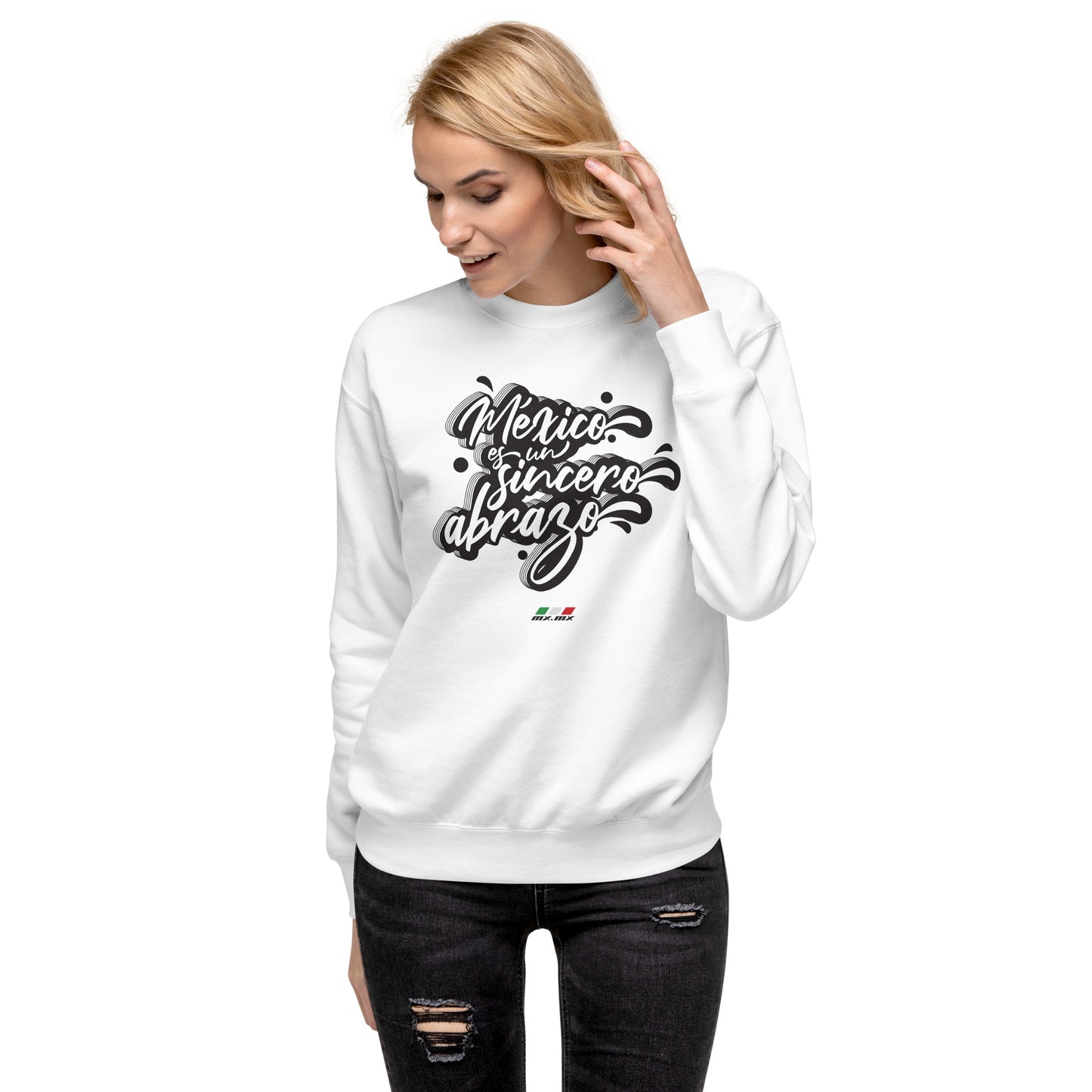 Sudadera gruesa unisex "México es un sincero abrazo"