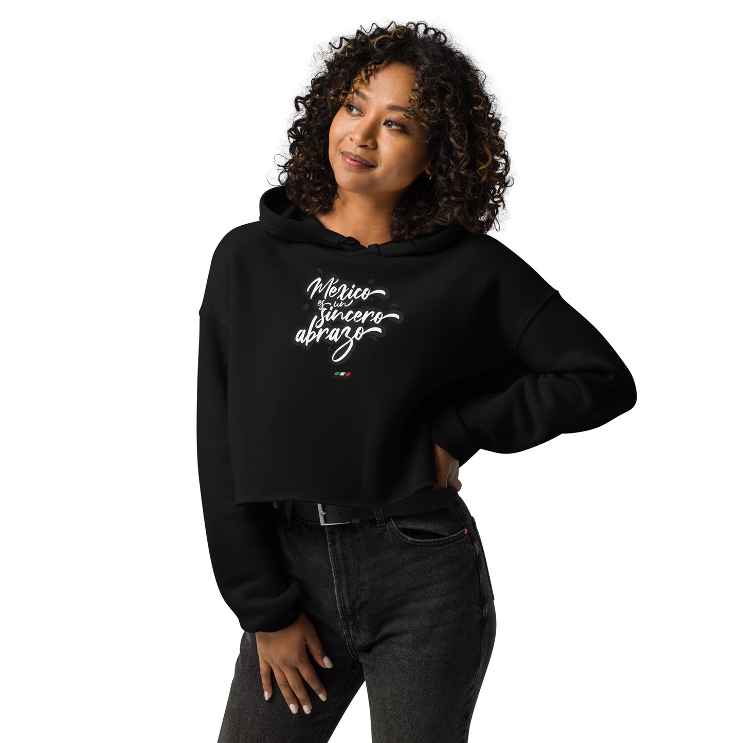 Sudadera corta "México es un sincero abrazo"