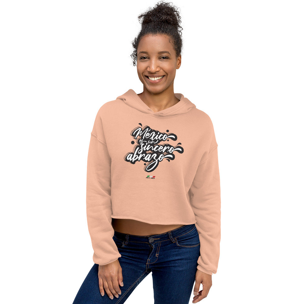 Sudadera corta "México es un sincero abrazo"